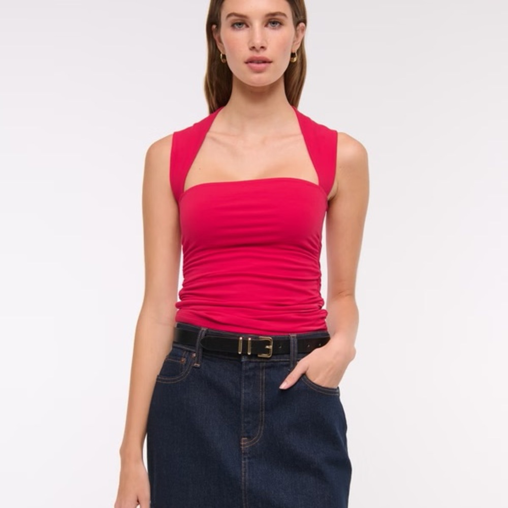 Abercrombie & Fitch Bright Red Tank